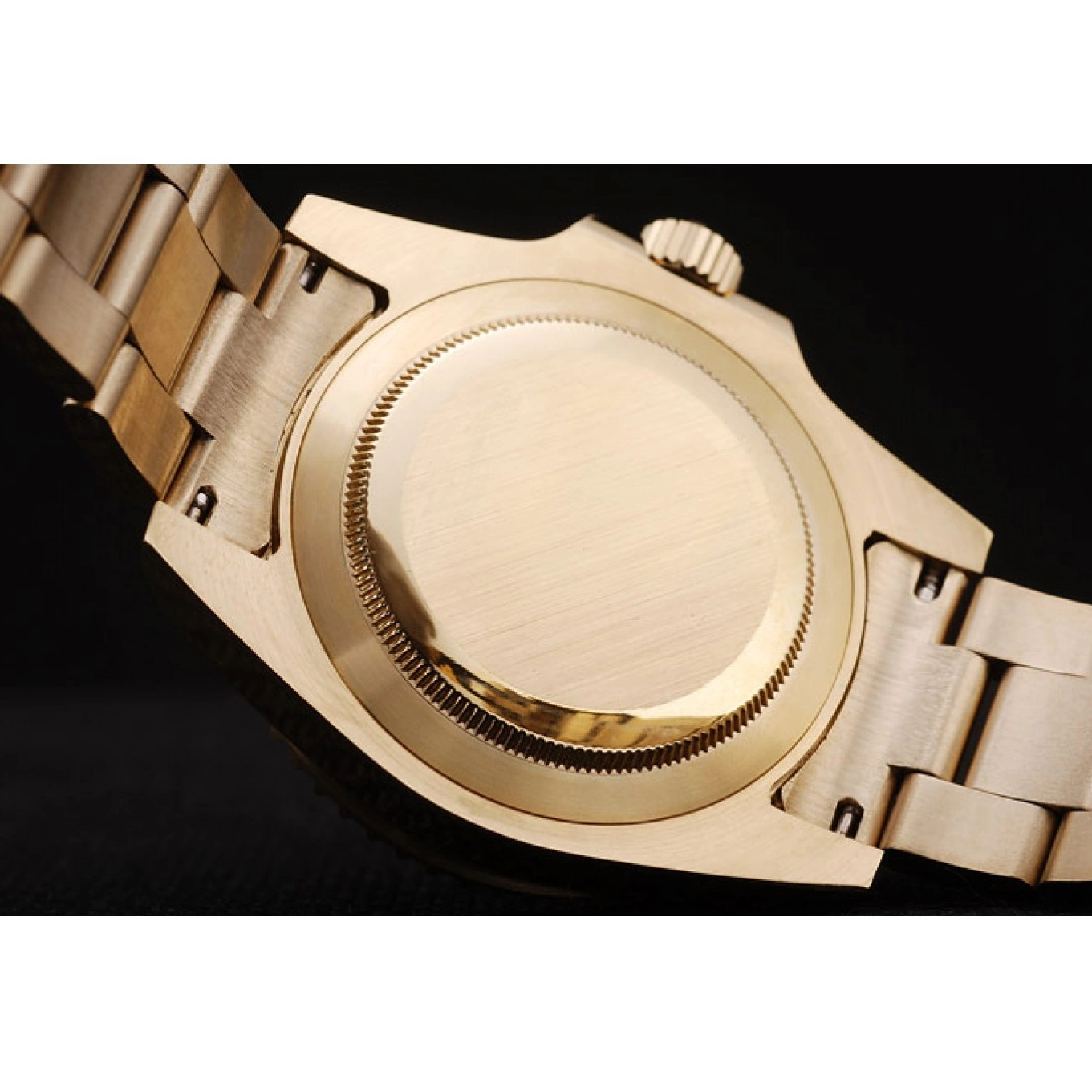 Rolex aaa copy Rolex 98232 Gold Bezel Master Dial Yacht Gold 0814